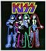 Kiss - Cartoon Group Shot Standing with Logo Above - Sticker / Decal Image