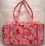 Vera Bradley Raspberry Fizz Large Duffle