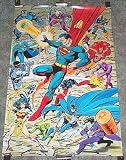  : Original 1991 DC Comics JLA Justice League of America Poster: John Byrne Art/Superman/Batman/Wonder Woman/Joker/Teen Titans/Wonder Girl/Deathstroke