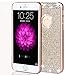iphone 7 Plus Case,ARSUE (TM) Luxury Hybrid Beauty Crystal Rhinestone With Gold Sparkle Glitter PC Hard Protective Diamond Case Cover For iphone 7 Plus [5.5inch] (Gold / Bling)
