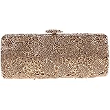 Fawziya&reg; Sakura Flower Hard Case Purse Luxury Crystal Evening Clutch Handbag
