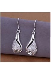 NYKKOLA Classic Fashion Hot Sale Jewelry 925 Solid Silver Teardrop Hook Earrings