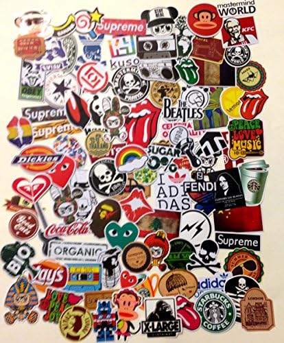 Lots of 100pcs SKI Snowboard Skateboard Suitcase Vinyl Sticker Logo Decal