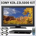 Sony BRAVIA® L Series KDL-22L5000 22-Inch 720p LCD HDTV + Blu-Ray Accessory Kit