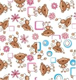 Baby Monkeys, Reversible, 24x100 Roll Gift Wrap