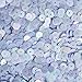 6mm Round Flat Sequins Powder Blue Rainbow Iris Shiny Opaque
