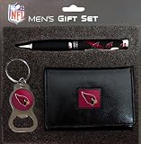 Arizona Cardinals Tri-Fold Wallet with Pen & Keychain Gift Set