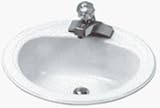 Briggs 3004-130 Oval Steel Lavatory
