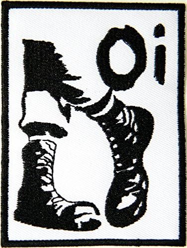 2.7" Wide x 3.5" Tall Oi! Oi Skinhead Top Boot Band Heavy Rock Logo Sign Patch