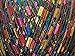 Blue Pink Teal Green Yellow Ladder Ribbon Yarn Ice Trellis Railroad 34032 50gram