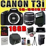 Canon EOS Rebel T3i 18 MP CMOS Digital SLR Camera w/ EF-S 18-55mm f/3.5-5.6 ....