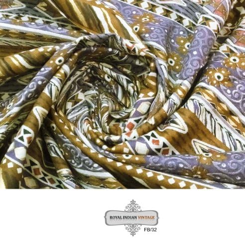 Brown Base Floral Printed Fashionable Apparel Fabric Sewing Craft 100% Cotton Home Decor Cushion Sari Dress Material Poplin Crafted By The Yard