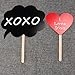 Tinksky A Set of 11pcs DIY Funny Speech Bubble Chalkboard Wedding Party Photographing Photo Booth Props on Sticks