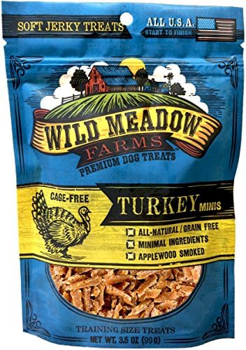 Turkey Minis (Soft Jerky) by Wild Meadow Farms - U.S.A. Made and Sourced All-Natural Dog Treats