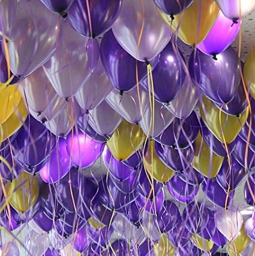 Hetty's 100 Pcs Assorted Color Round Balloons Dart Halloween Birthday Xmas Christmas Party Anniversaries Ball Decoration