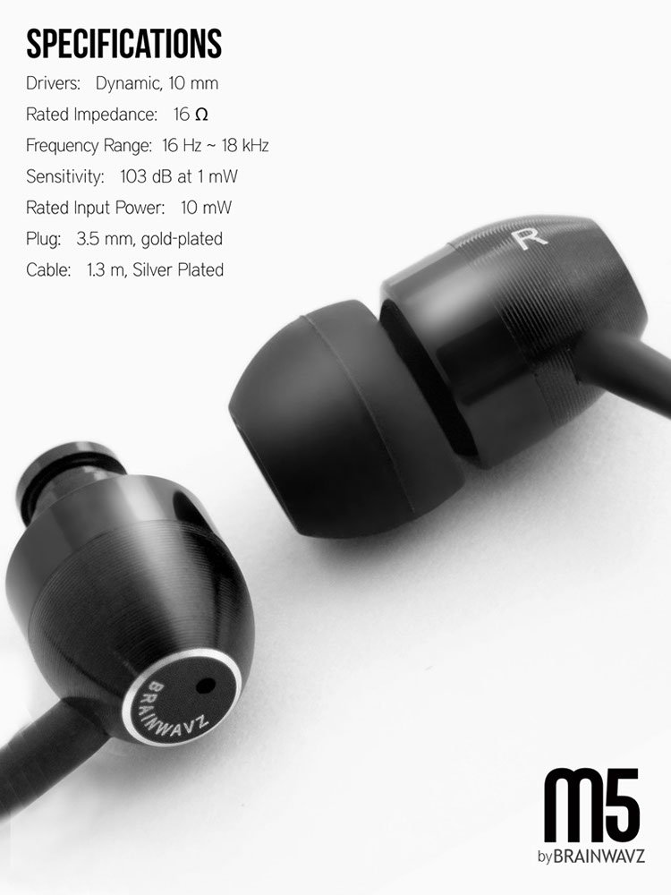Amazon.com: Brainwavz M5 Headset In Ear Noise Isolating Earphones ...