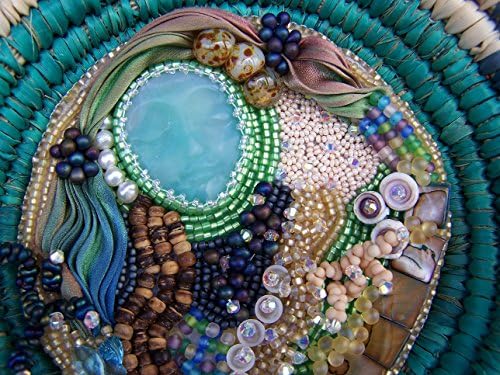 Serenity Mixed Media Beaded Art