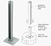 C.R. LAURENCE PSB3BAGY CRL Agate Gray AWS 90 Degree Welded Steel Surface Mount Stanch...