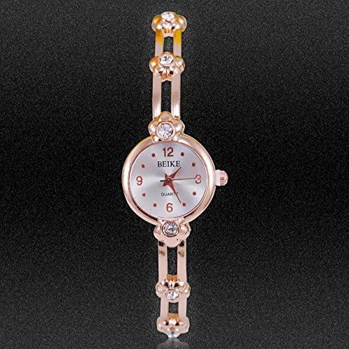 SunShine Day 2015 Watches Women Fashion Luxury Watch Ladies Watch Stainless Steel Rose Gold Flower Rhineston Women Wristwatch Reloj Mujer