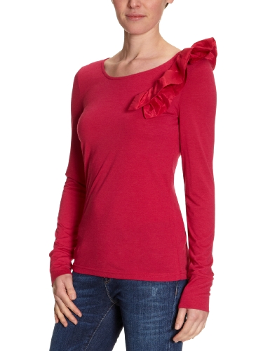 VERO MODA Damen T-Shirt 10073392, Gr. 42 (XL), Pink (CERISE) Preisvergleich