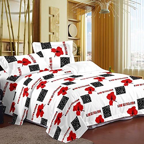 Story@Home Magic Cotton Double Bedsheet with 2 Pillow Covers - White (MG1227)