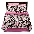 Xhilaration Pink/Brown Paisley BIAB - Twin