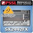 Behringer Eurodesk 16 Xenyx Mic Preamps 99 Digital Effect Presets 24-channel Analog Mixer
