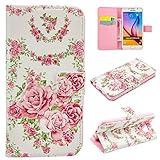 Zeebox Galaxy S6 Edge 手帳型 ケース カバー 高品質 落下防止 保護カバー ウォレット型 スタンド機能 カード収納 マグネット開閉式 Samsung Galaxy S6 Edge