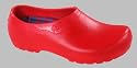Alpro Clogs ''Jolly Fashion'' aus PU in rot mit normalem Fussbett und antistatik Sohle
