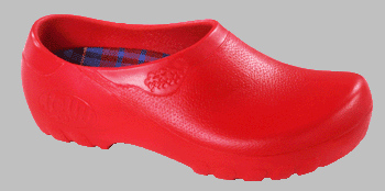 Alpro Clogs ''Jolly Fashion'' aus PU in rot Größe 38.0 mit normalem Fussbett und antistatik Sohle