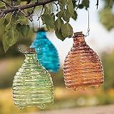 Esschert Design Recycled Glass Wasp Catcher Trap (AQUA