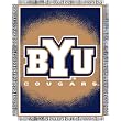 Brigham Young Cougars NCAA Triple Woven Jacquard Throw (019 Focus) (48x60")"