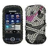 Skull Diamante Protector Cover for SAMSUNG M350 (Seek)