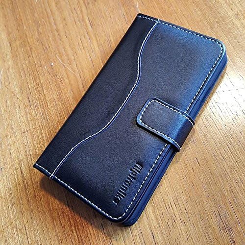 Fliptroniks Iphone 5s Case [Real Leather] Iphone 5s Wallet Case [Black] - Premium Real Leather Credit Card ID Holder Iphone 5s Case Wallet