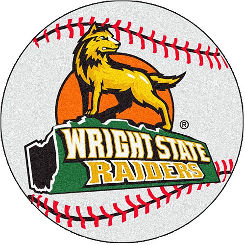 Fanmats Wright State Raiders Baseball-Shaped Mat