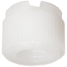 Nylon Thumb Nut, Off-White, Slotted, Meets UL 94V2, Inch, Class 2B #4-40 Threads, 0.317" OD, 0.295" Height (Pack of 100)