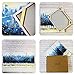 ARTLAND Modern 100% Hand Painted Framed Wall Art Abstract Bright Color Tone 3-Piece Abstract Oil Painting on Canvas Ready to Hang for Living Room for Wall Decor Home Decoration 24x48 inches