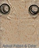 Window Rings Metal Grommets Curtains / Drapes Set w/ Tie Backs - Coffee color (VOILE/SHEER)