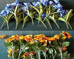 14 Bunch Assorted Flowers or Greenery for Horse Jumps