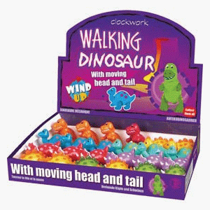 Childrens Toyshop  Toys : 5 x Wind up Dinosaurs - perfect for party bag