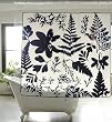 Foliage Vinyl Shower Curtain (72x72)