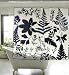 Foliage Vinyl Shower Curtain (72x72)