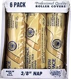 Linzer RS-1436 High Density Roller Cover, 3/8-Inch Nap, 6-Pack