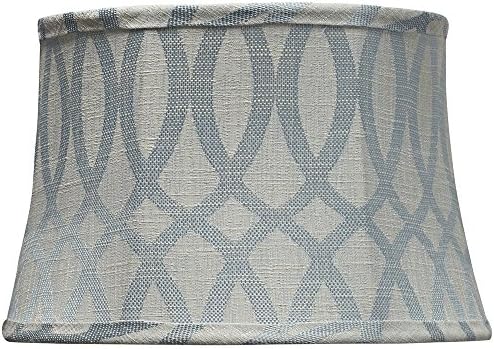 Interlocking Blue Ring Drum Shade 10x12x8 (Spider)