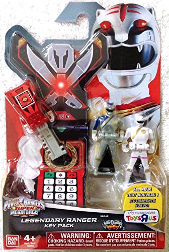 Power Rangers Key Pack Wild Force Set C White Red Lunar Wolf