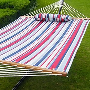 Amazon.com : Prime Garden Quilted Fabric Hammock : Patio, Lawn & Garden