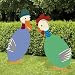 Rooster Easter Eggs Yard Sign Set