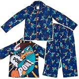 Komar Kids Boys 2-7 Pow Perry Long Sleeve Disney 2 Piece Pajama Set