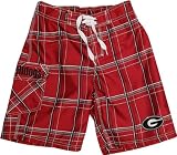 Georgia Bulldogs Toddler Boys Swim Short - Bat Boy (Plaid Pattern)
