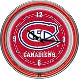 NEW NHL Montreal Canadiens Neon Clock - 14 inch Diameter - NHL1400-MC